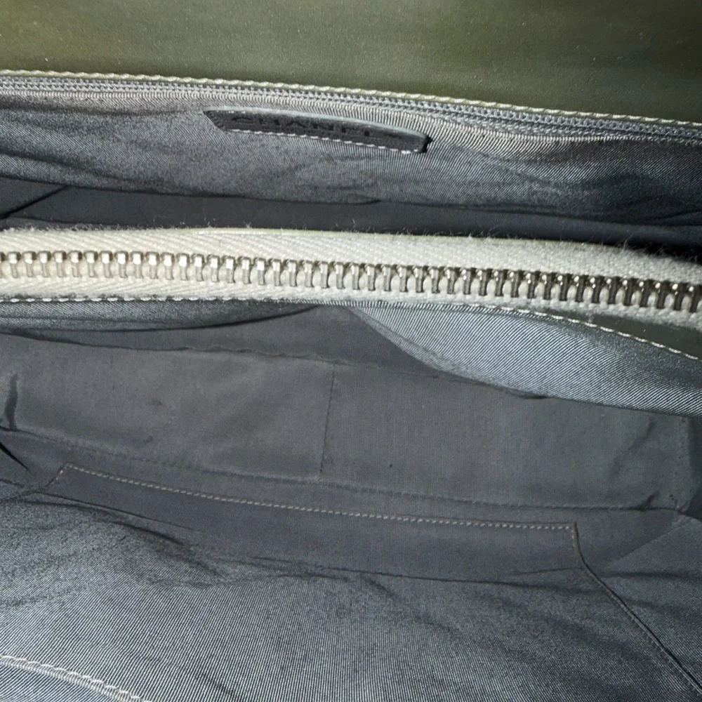 CHANEL Quilted Tote in Silver with Gold Logo - Picture 9 of 9